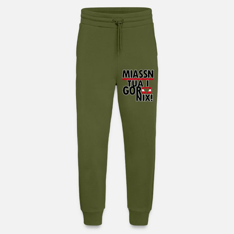 Austrian dialect Styrian - Jogging Pants - made by SPREAD  - MOSS GREEN