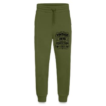 Millésime Fabriqué En 1975 Vieilli à La Perfection - Pantalon de jogging bio décontracté fabriqué en UE - MOSS GREEN - Devant