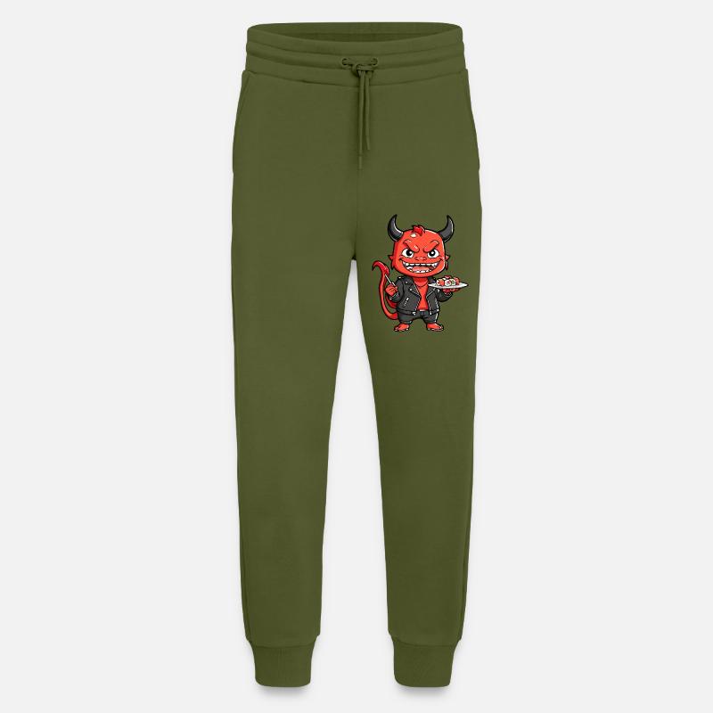 Red Devil - Jogging Pants - made by SPREAD  - MOSS GREEN