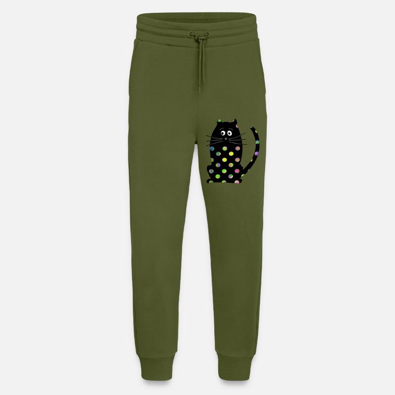 Cat - Jogging Pants - made by SPREAD  - MOSS GREEN