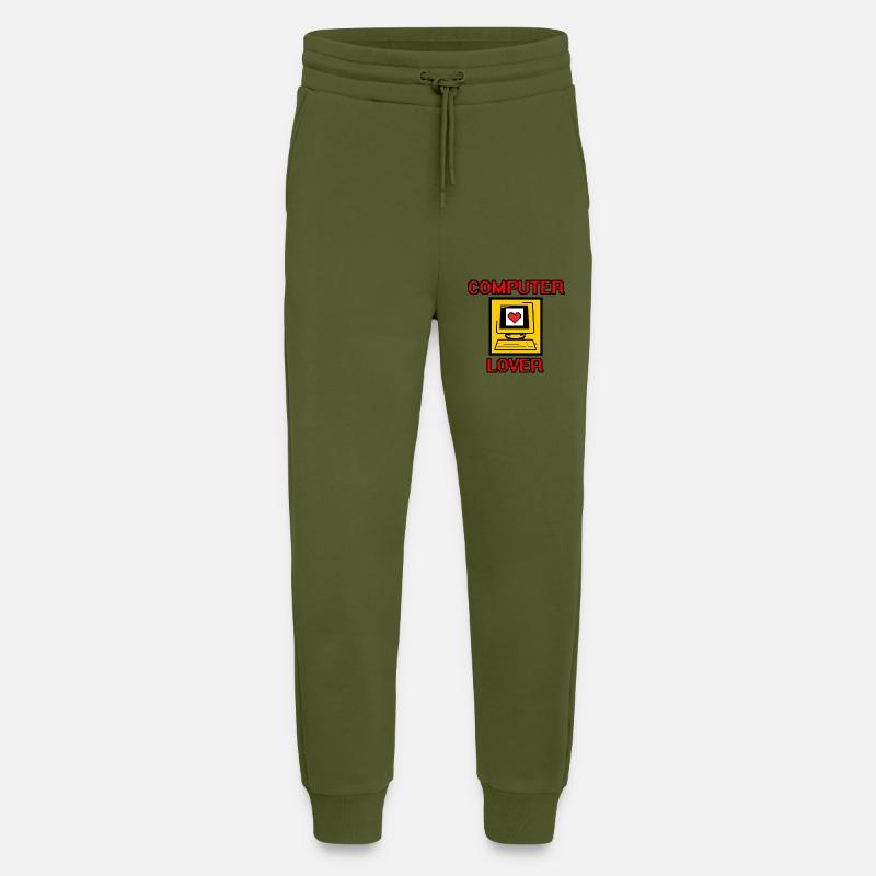 computer - Jogging Pants - made by SPREAD  - MOSS GREEN