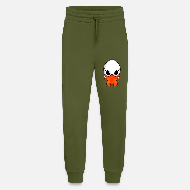 Evil Duck - Jogging Pants - made by SPREAD  - MOSS GREEN