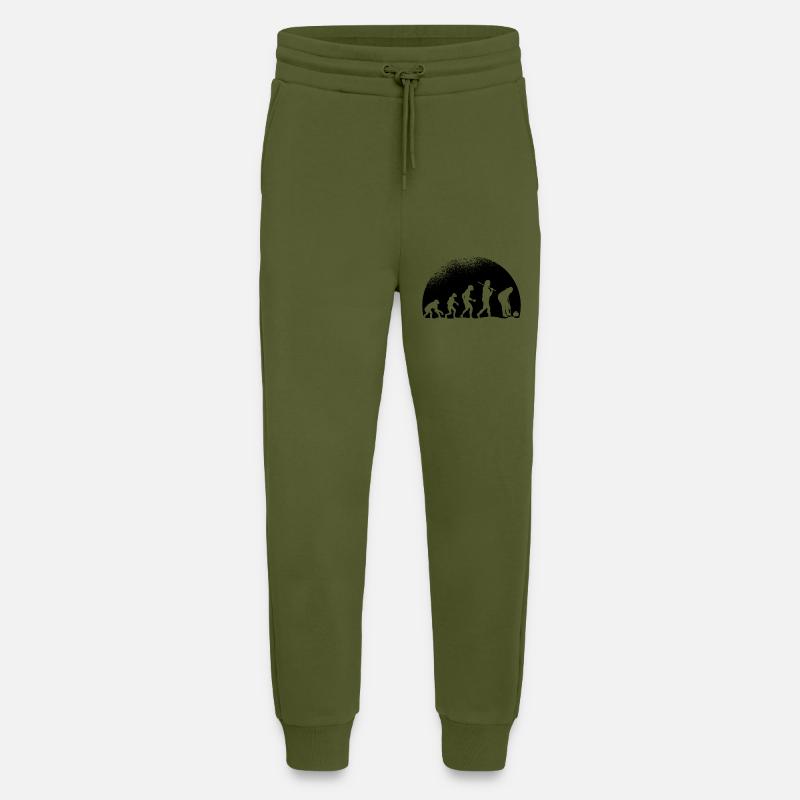 Evolution Curling - Jogging Pants - made by SPREAD  - MOSS GREEN