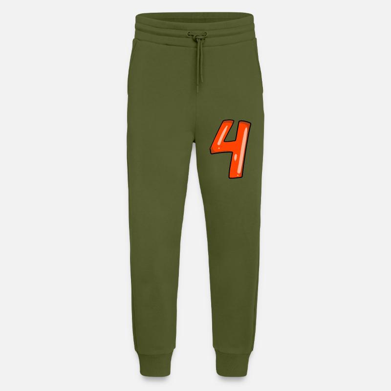 4 rot - Jogginghose - made by SPREAD - MOSS GREEN