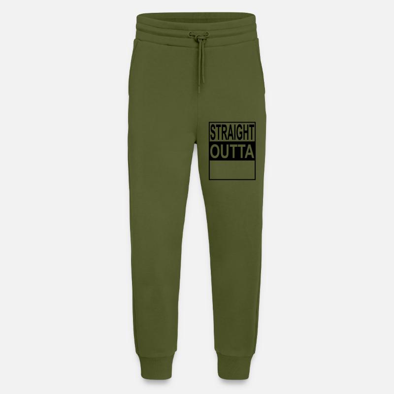 Straight outta Template - Jogginghose - made by SPREAD - MOSS GREEN