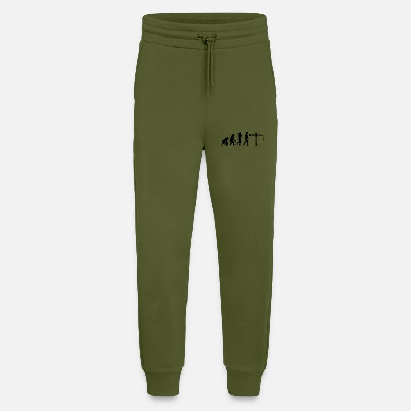 Crane operator Evolution - Jogging Pants - made by SPREAD  - MOSS GREEN