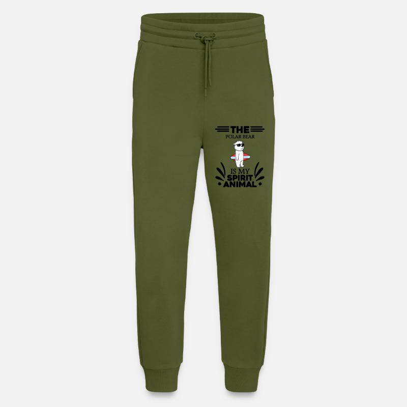 Eisbär Polarbär Bär - Jogginghose - made by SPREAD - MOSS GREEN