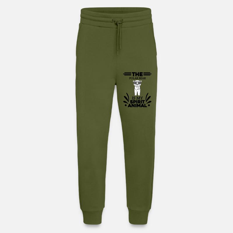 Eisbär Polarbär Bär - Jogginghose - made by SPREAD - MOSS GREEN