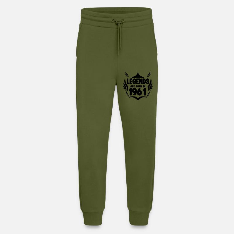 1961 - Born 1961 - Jogging Pants - made by SPREAD  - MOSS GREEN