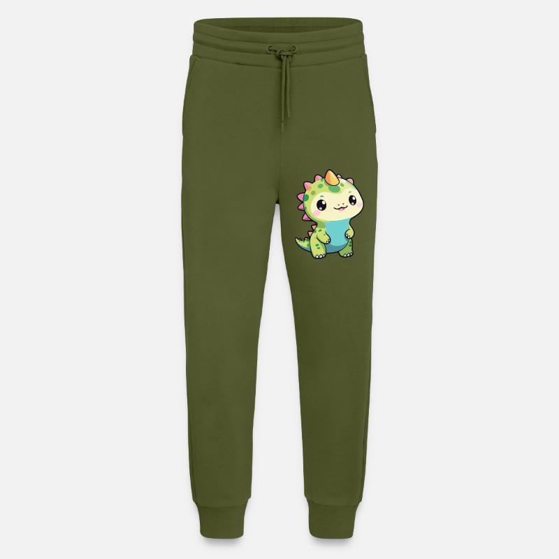DINOSAURIER - Jogginghose - made by SPREAD - MOSS GREEN