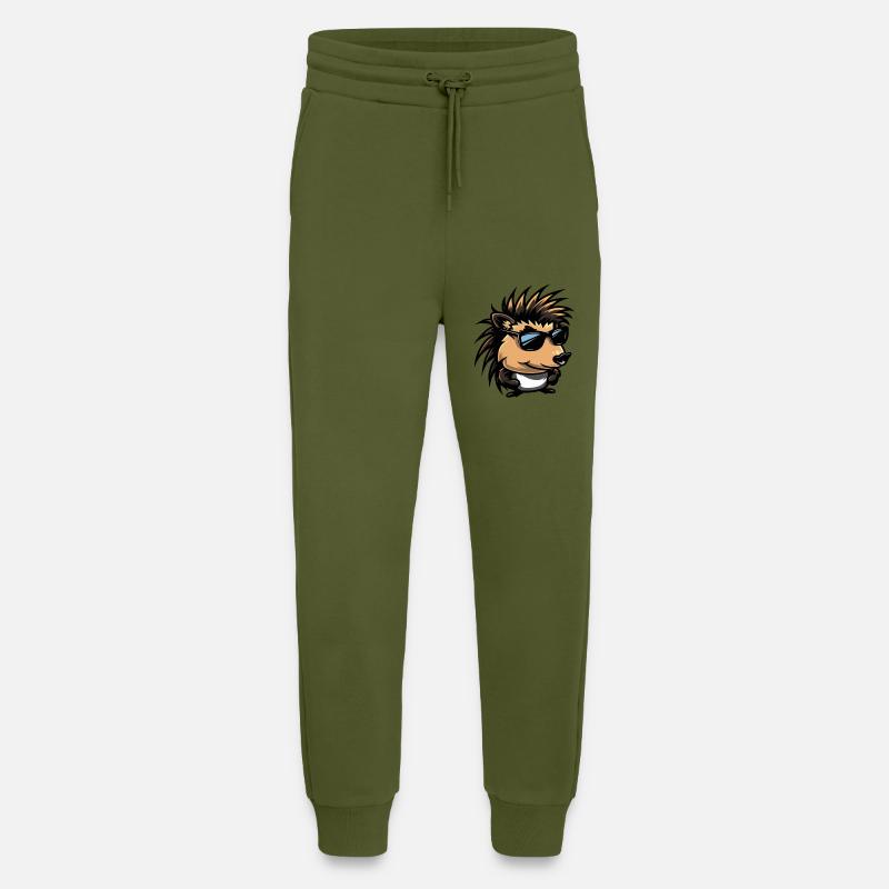 Hedgehog Comic Cool - Jogging Pants - made by SPREAD  - MOSS GREEN