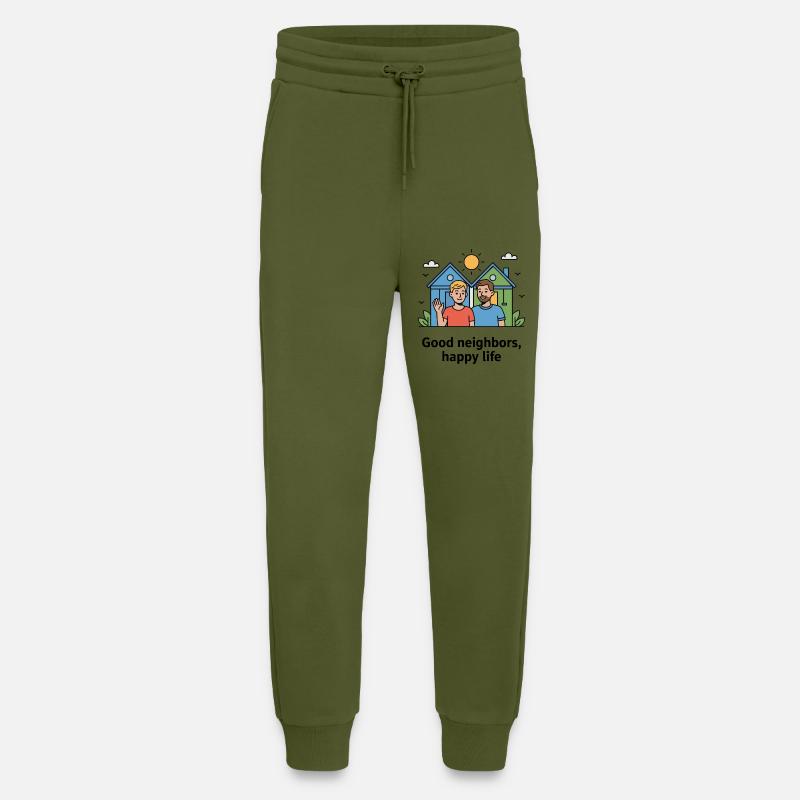 GUTE NACHBARN - Jogginghose - made by SPREAD - MOSS GREEN