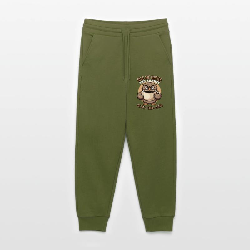 Kaffee Eule - geb mir Kaffee und Stille oder stirb Jogginghose - made by SPREAD