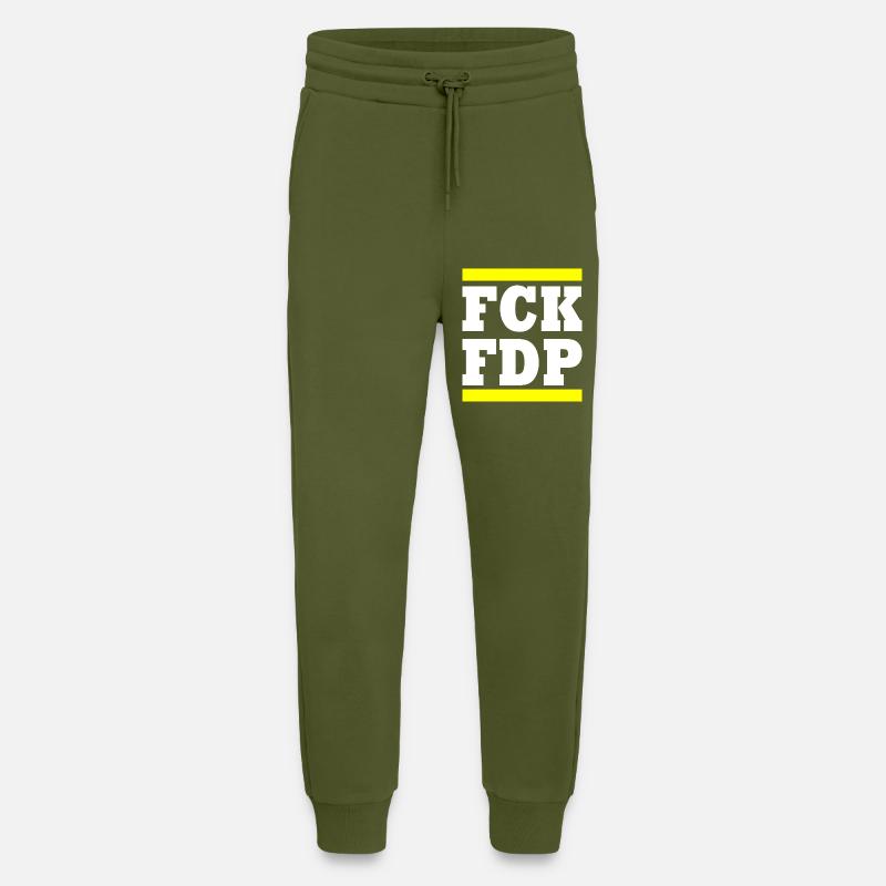 Fck fdp - Jogginghose - made by SPREAD - MOSS GREEN