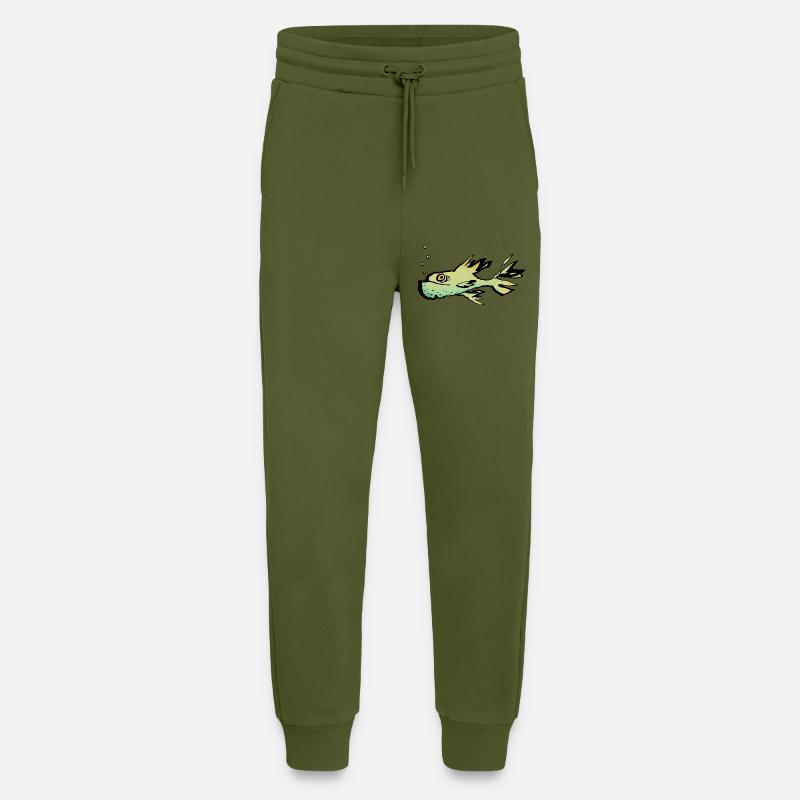 Fisch - Jogginghose - made by SPREAD - MOSS GREEN