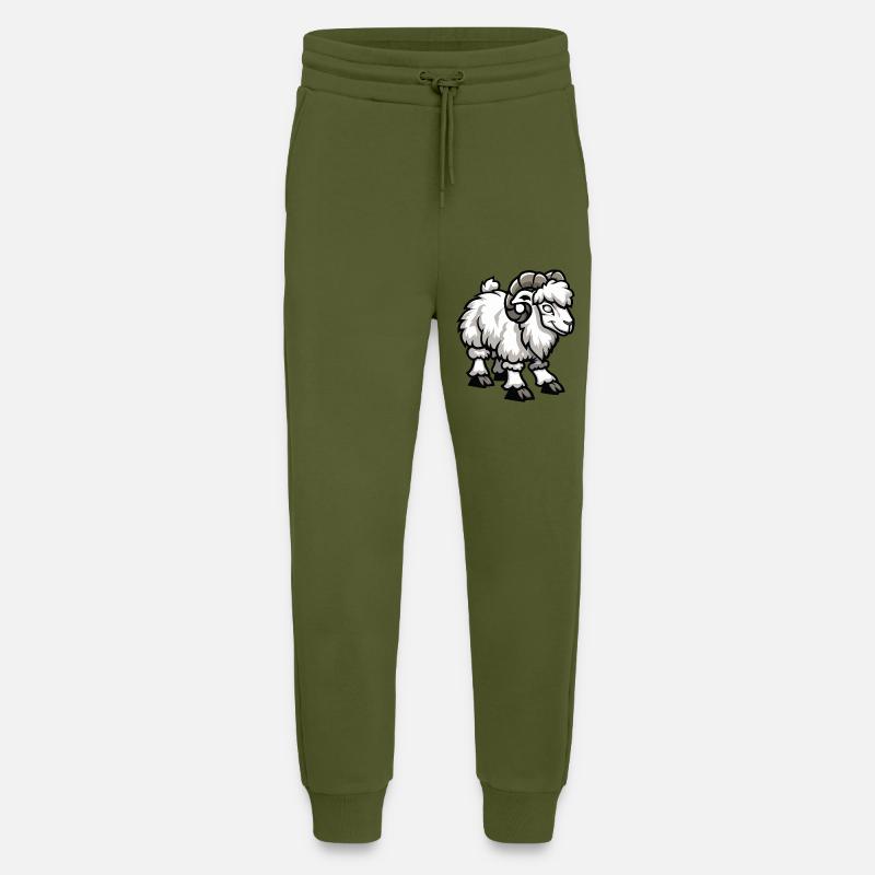 Sheep Capricorn - Jogging Pants - made by SPREAD  - MOSS GREEN