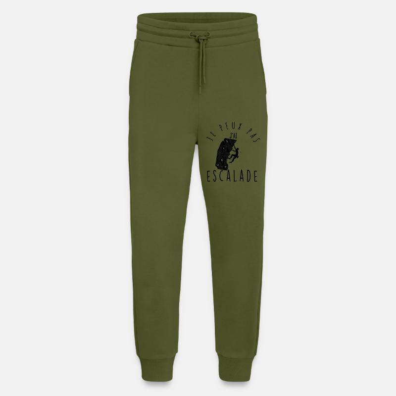 I can't, I climbed. - Jogging Pants - made by SPREAD  - MOSS GREEN