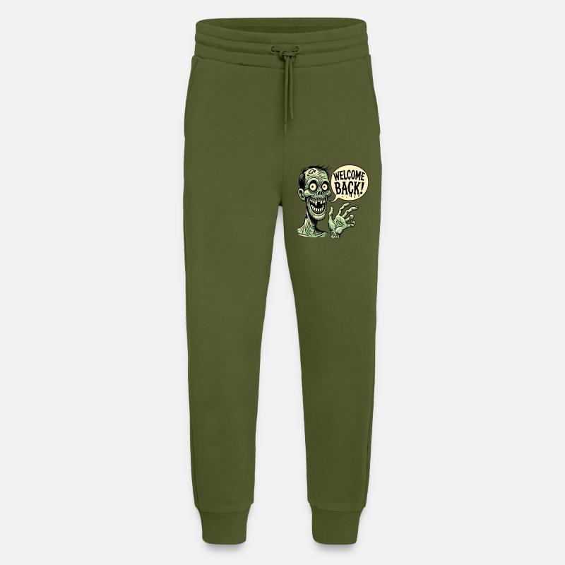 Happy Zombie: Welcome Back - Jogging Pants - made by SPREAD  - MOSS GREEN