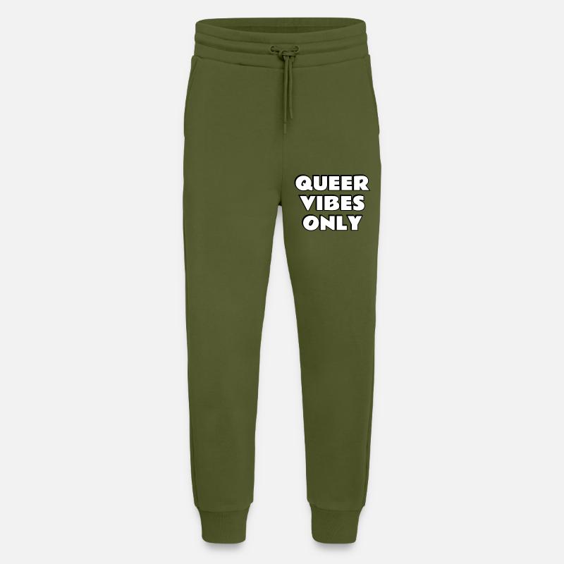 Nur queere Vibes - Jogginghose - made by SPREAD - MOSS GREEN