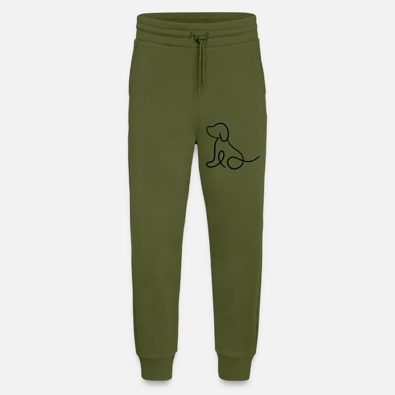 Hundewelpen OneLine - Jogginghose - made by SPREAD - MOSS GREEN