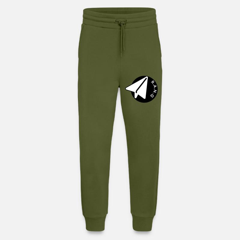 Airplane Logo - Jogging Pants - made by SPREAD  - MOSS GREEN