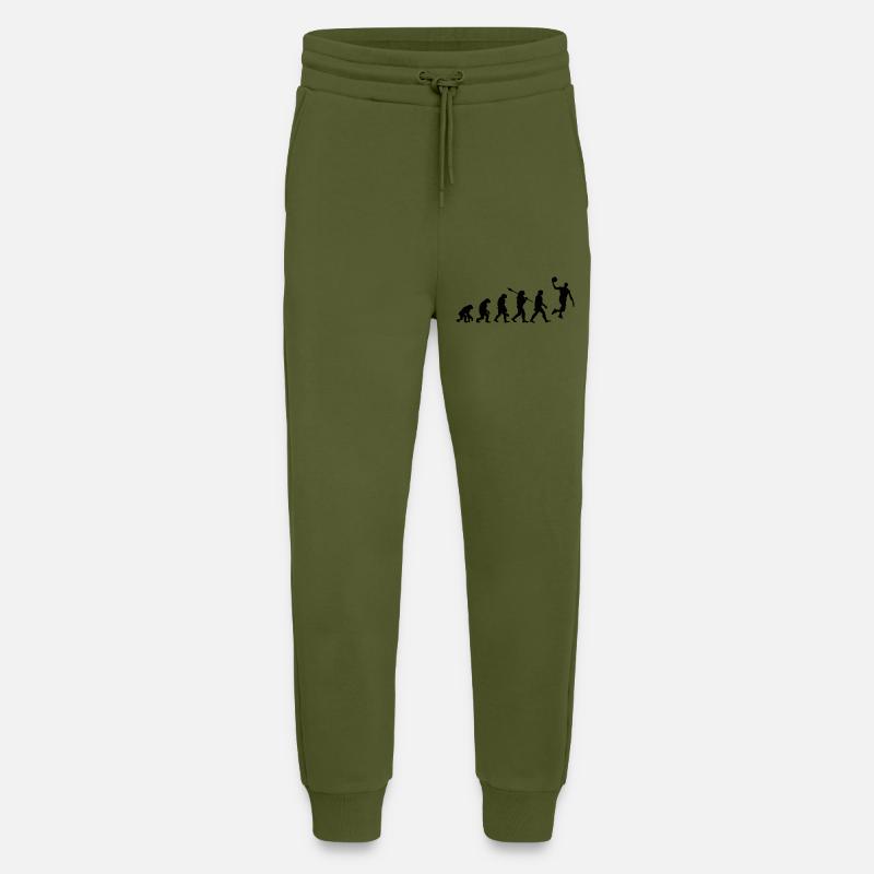 Entwicklung des Basketballs Geschenk - Jogginghose - made by SPREAD - MOSS GREEN