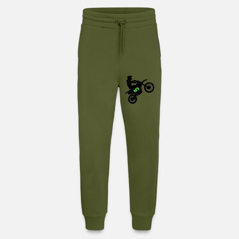 MX Moto Cross - Jogging Pants - made by SPREAD  - MOSS GREEN