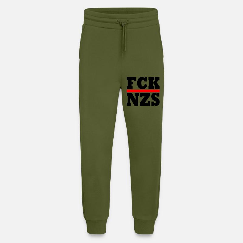 fck nzs - Jogginghose - made by SPREAD - MOSS GREEN