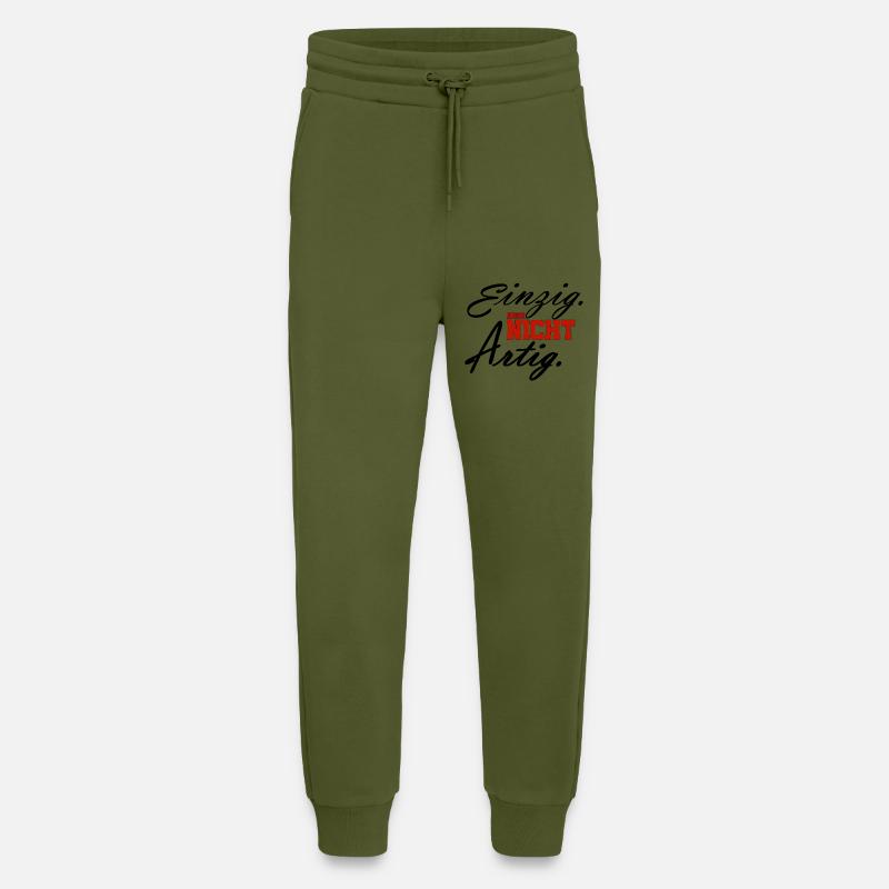 einzig aber nicht artigrot - Jogginghose - made by SPREAD - MOSS GREEN