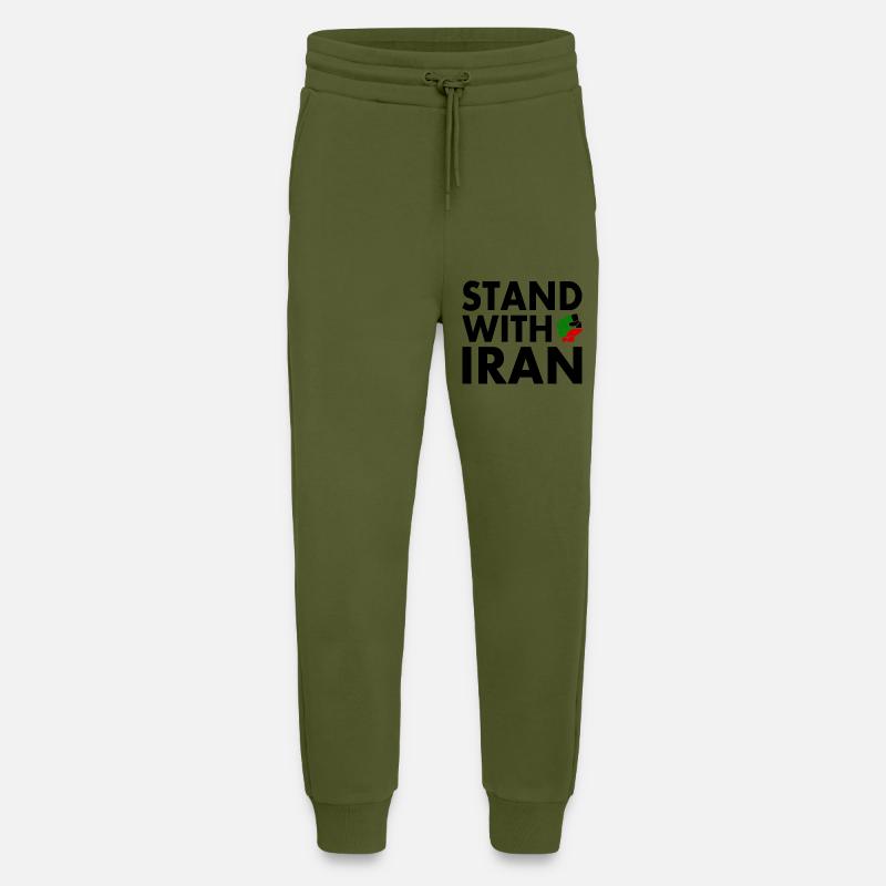 Stand with iran - Jogginghose - made by SPREAD - MOSS GREEN