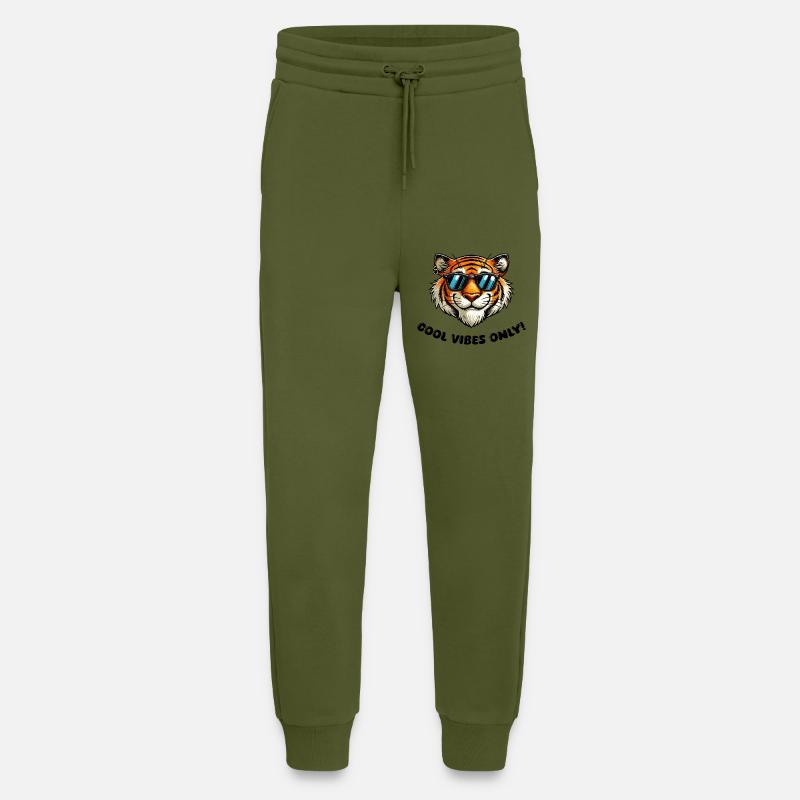 tiger cool - Jogginghose - made by SPREAD - MOSS GREEN