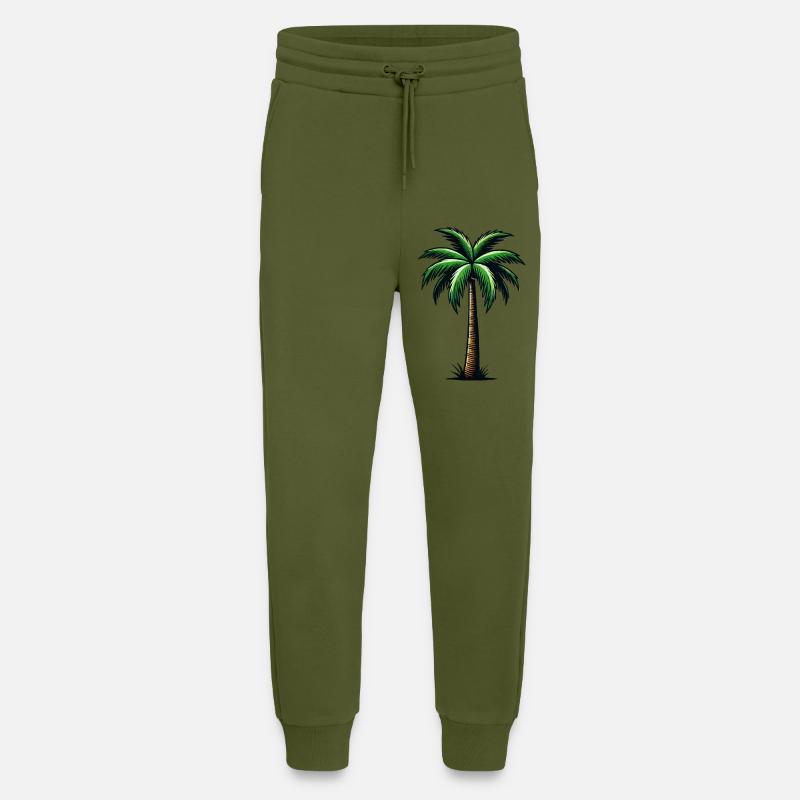 palme - Jogginghose - made by SPREAD - MOSS GREEN