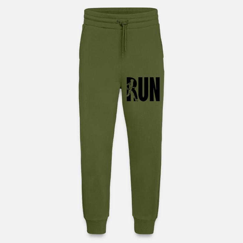 Run Training Logo - Jogginghose - made by SPREAD - MOSS GREEN