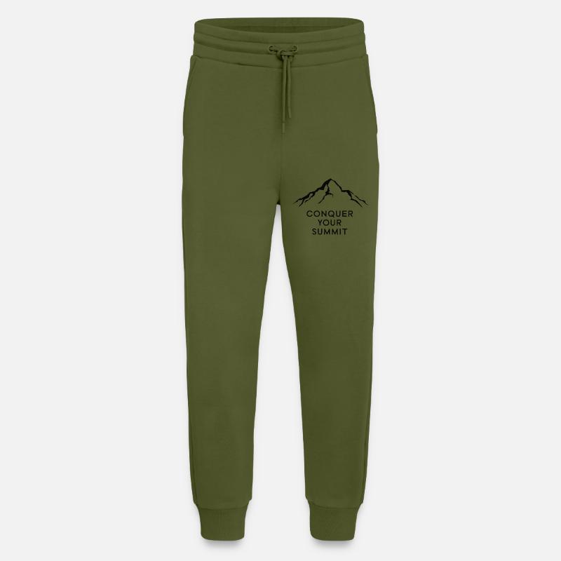 CONQUER YOUR SUMMIT - Jogging Pants - made by SPREAD  - MOSS GREEN