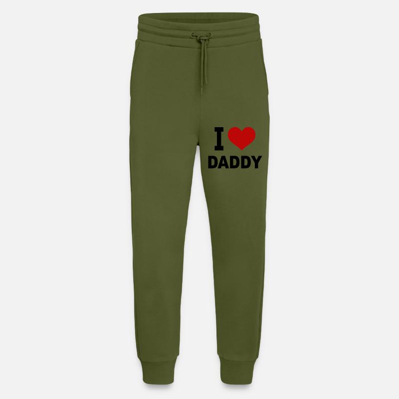 I love Daddy - Jogginghose - made by SPREAD - MOSS GREEN