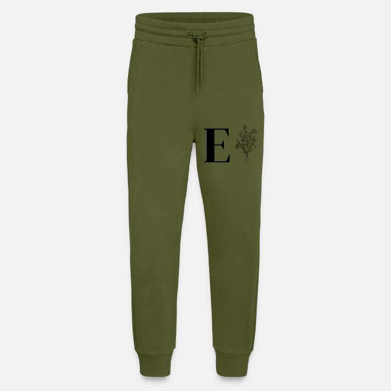 Minimalistische Blumen - Jogginghose - made by SPREAD - MOSS GREEN