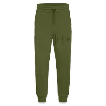 fussballfeld - Jogging Pants - made by SPREAD  - MOSS GREEN - Front