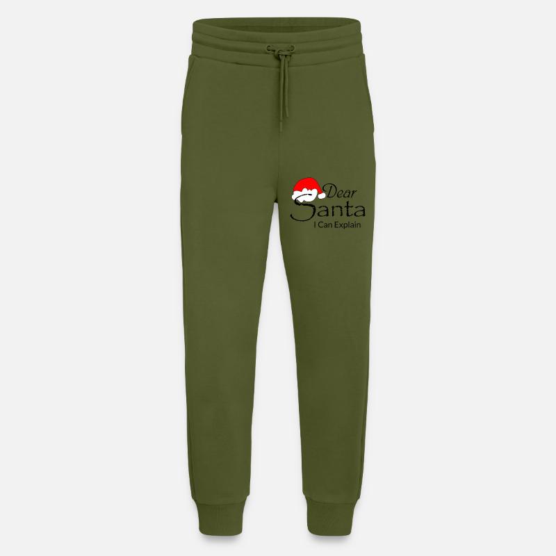 Dear Santa I Can Explain - Jogging Pants - made by SPREAD  - MOSS GREEN