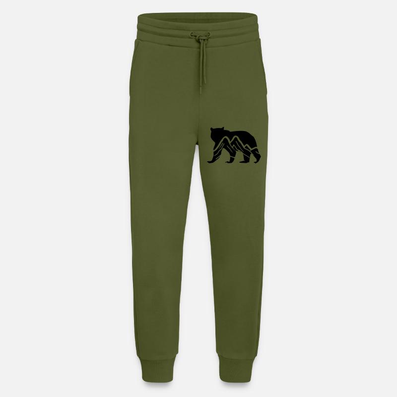 bär berge - Jogginghose - made by SPREAD - MOSS GREEN