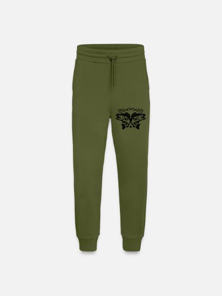 Pisces icon - Jogging Pants - made by SPREAD  - MOSS GREEN