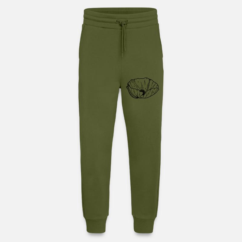Mohn Blume - Jogginghose - made by SPREAD - MOSS GREEN
