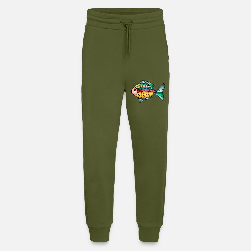 Fisch - Jogginghose - made by SPREAD - MOSS GREEN