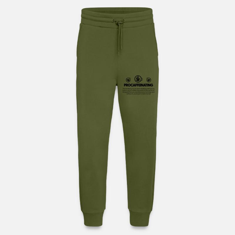 Procaffeinating - Coffee Lovers - Jogging Pants - made by SPREAD  - MOSS GREEN