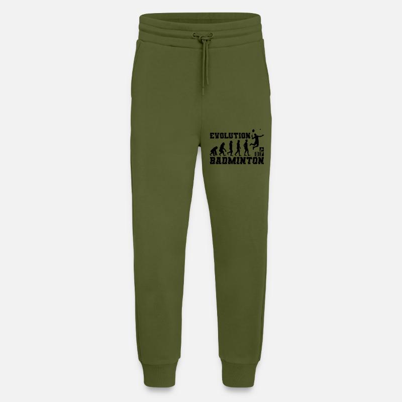Badminton Evolution Silhouette - Jogginghose - made by SPREAD - MOSS GREEN