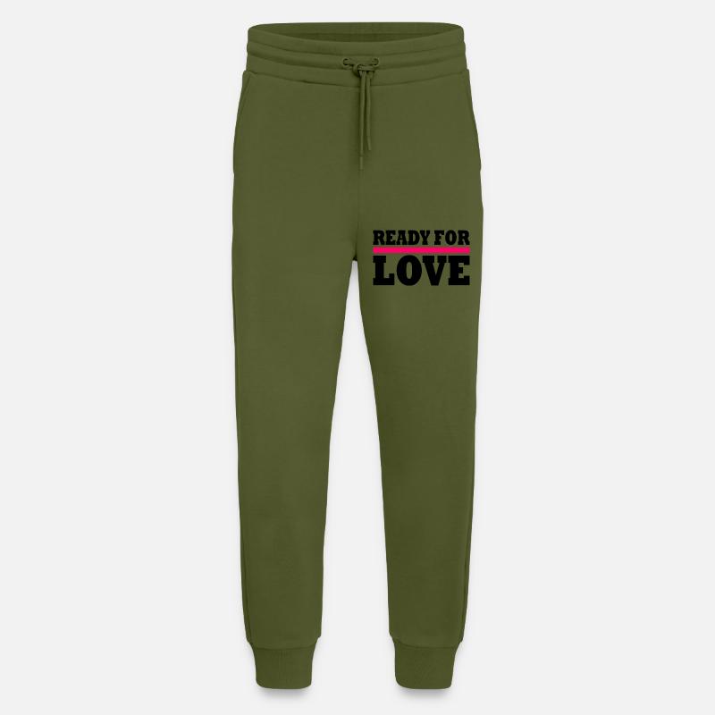 Ready for love - Jogginghose - made by SPREAD - MOSS GREEN