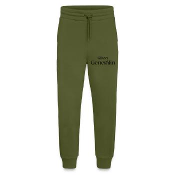Glitter General - Jogging Pants - made by SPREAD  - MOSS GREEN - Front