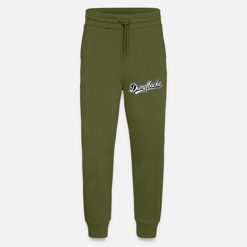 Dullfbacke - Funny German Memes - Jogging Pants - made by SPREAD  - MOSS GREEN