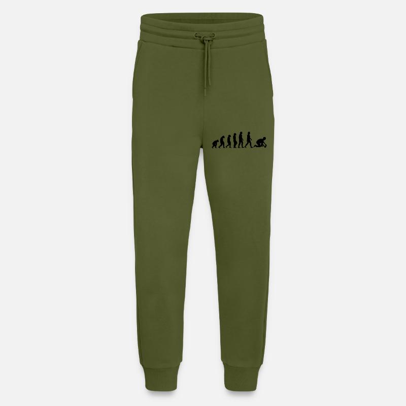 Bodenleger Parkettleger Fußbodenleger Teppichleger - Jogginghose - made by SPREAD - MOSS GREEN