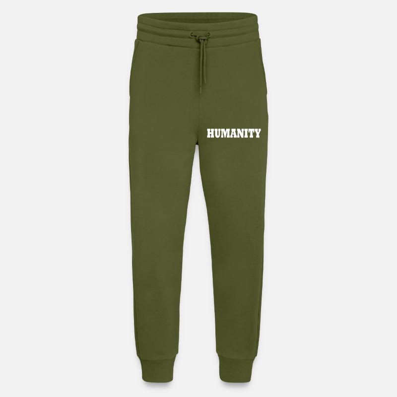 Humanity - Pantalon de jogging bio décontracté fabriqué en UE - MOSS GREEN