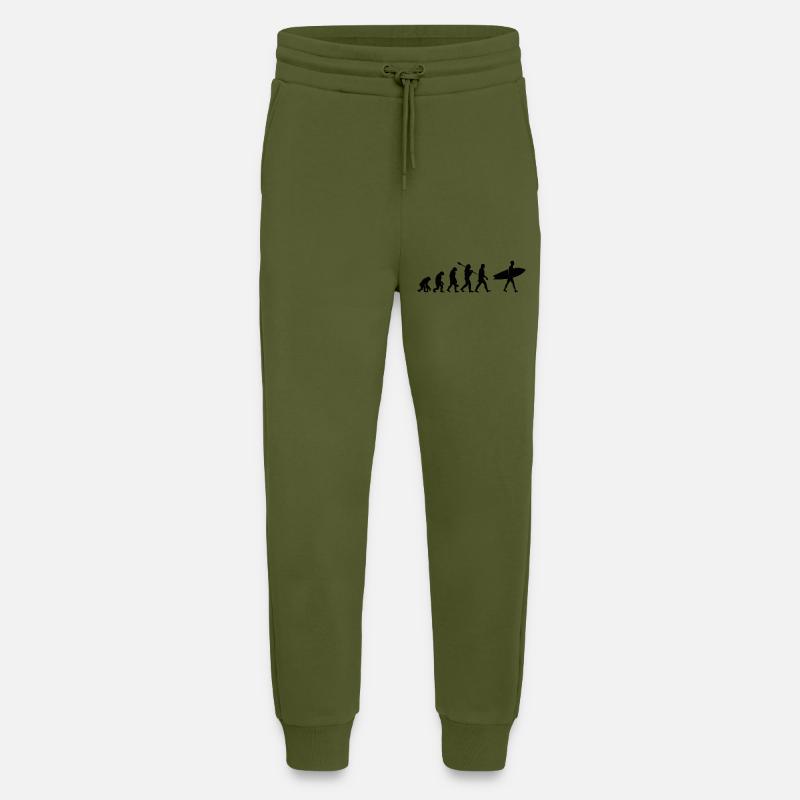 Surf evolution - Jogging Pants - made by SPREAD  - MOSS GREEN